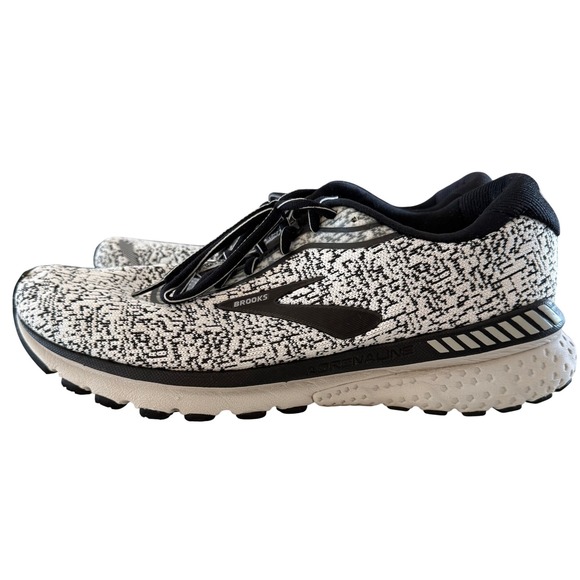 Brooks Adrenaline GTS 20 Men's Running Shoes Black White Size 10 Medium